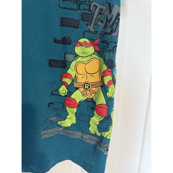 Teenage Mutant Ninja Turtles Shirt Embroidered Logo Small Logo Graphic Shirt - Picture 2 of 9
